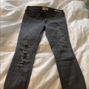 Original Frame ripped gray jeans